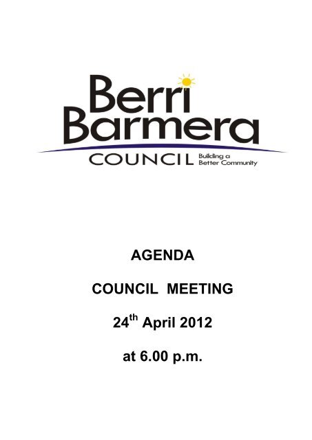THE BERRI BARMERA COUNCIL - SA.Gov.au