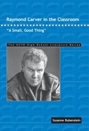 Raymond Carver in the Classroom - National Council of Teachers of ...