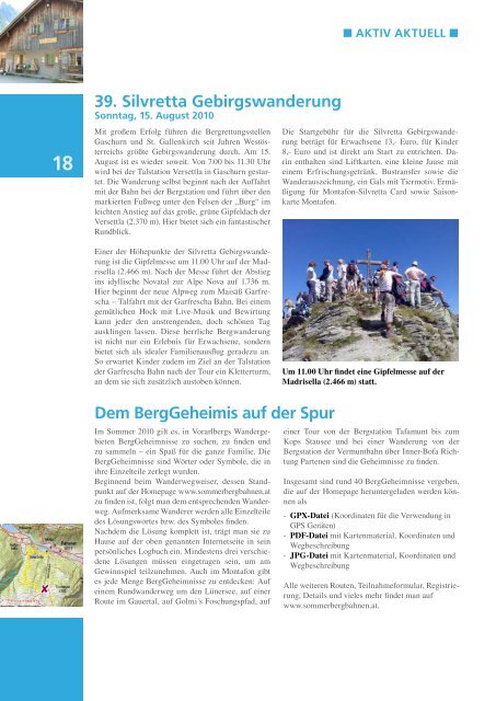 Alle Infos und Veranstaltungen für August 2010