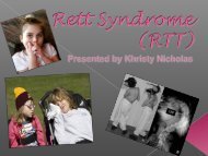 Khristy Nicholas - Rett Syndrome - Stanford University