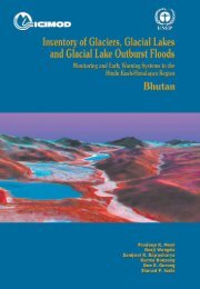 The Inventory of Glacial Lakes - Himalayan Document Centre - icimod