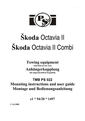 Å koda Octavia II Å koda Octavia II Combi