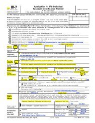 Form W-7 (Rev. February 2008) - East-West Center