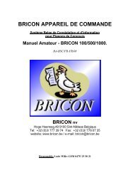 BRICON APPAREIL DE COMMANDE - Bricon.be