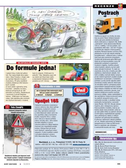 60 let formule 1 - SvÄ›t motorÅ¯