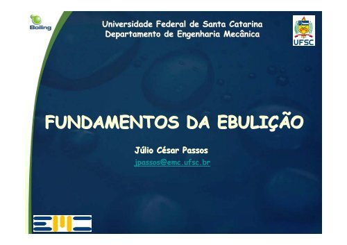 fundamentos da ebulição - LEPTEN - Universidade Federal de ...