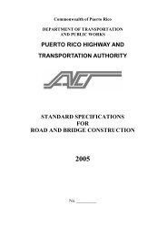 Standard Specification of Road and Bridge Construction 2005 - DTOP