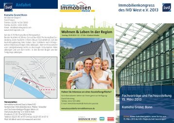 15.03. - Immobilienkongress IVD West - berndt medien GmbH