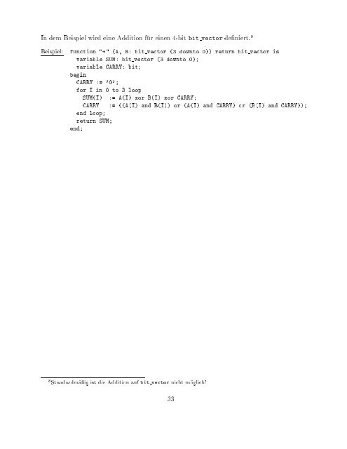 VHDL Kurzbeschreibung