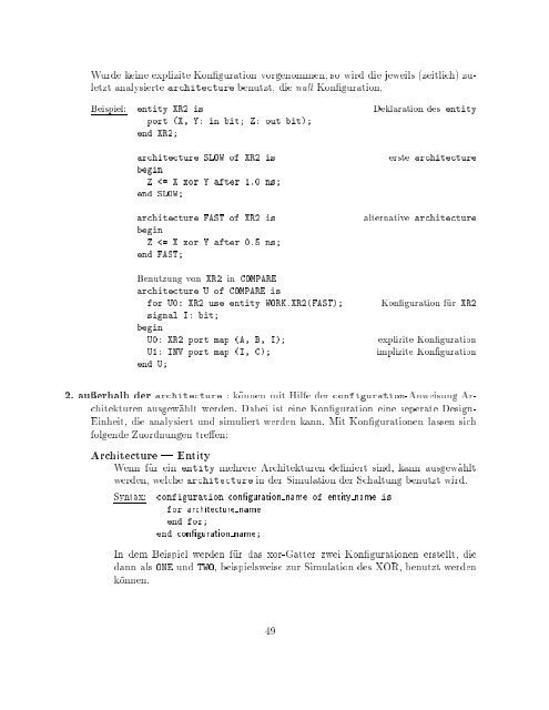 VHDL Kurzbeschreibung