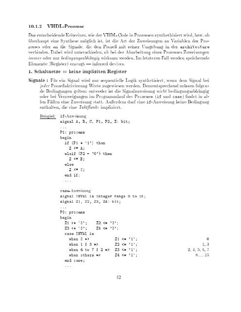 VHDL Kurzbeschreibung