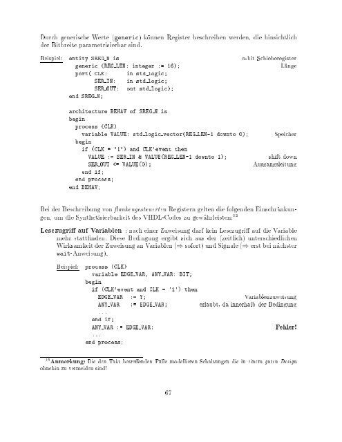 VHDL Kurzbeschreibung