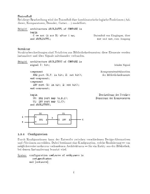 VHDL Kurzbeschreibung