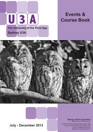 U3a Belmont Nsw 2025 Calendar