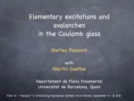 Elementary excitations and avalanches in the Coulomb ... - PhysioNet