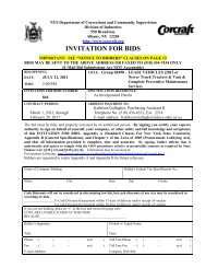 INVITATION FOR BIDS - Corcraft