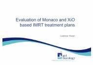 Evaluation of Monaco and XiO based IMRT ... - eventsm.co.za