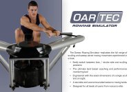 The Oartec Rowing Simulator replicates the full ... - Waterrower.biz