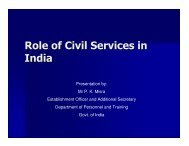 Role of Civil Services in India - UP Academy