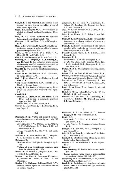 Author Index Volume 28 1983 - Library