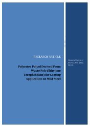 Polyester Polyol Derived From Waste Poly - AstonJournals