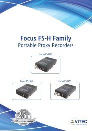 Focus FS-H50-60-70 Datasheet - VITEC