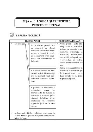 Fise de procedura penala - UJmag