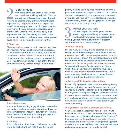 Road Rage Brochure 2013 - AAA Exchange