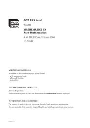 GCE AS/A level 976/01 MATHEMATICS C4 Pure Mathematics