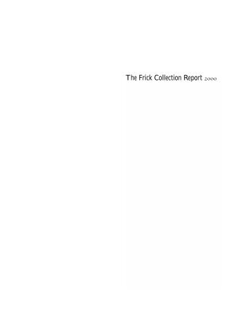 Annual Report - The Frick Collection