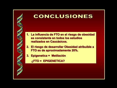 Epigenetica de la obesidad. - Aveso