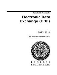 2013-2014 EDE Technical Reference - FSAdownload.ed.gov - U.S. ...