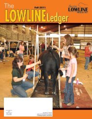 Fall 2011 Ledger - American Lowline Registry