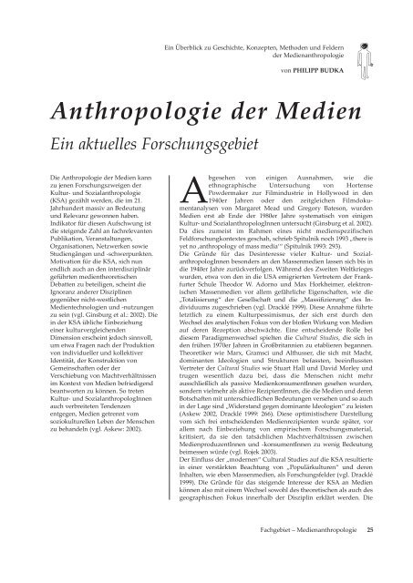 Anthropology goes public! - Die Maske