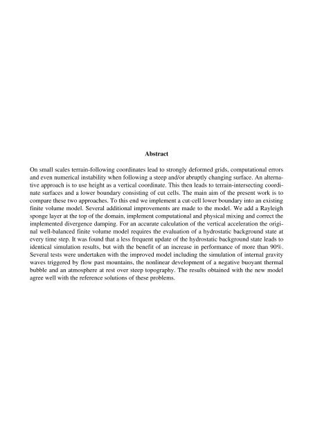 A 2D Finite Volume Non-hydrostatic Atmospheric Model ...