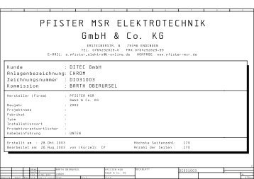 PFISTER MSR ELEKTROTECHNIK GmbH & Co. KG