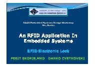 An RFID application in embedded systems