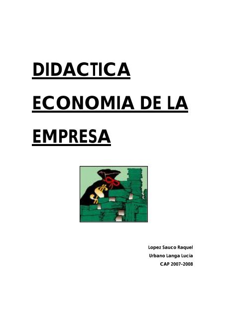 DIDACTICA ECONOMIA DE LA EMPRESA - Ecobachillerato