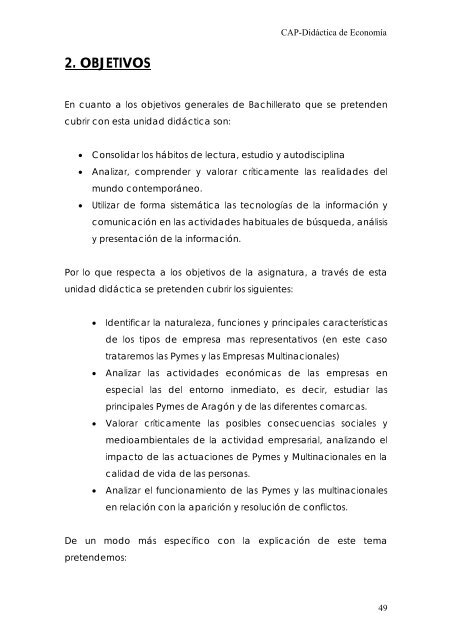 DIDACTICA ECONOMIA DE LA EMPRESA - Ecobachillerato