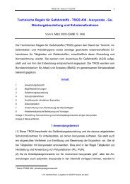 TRGS 430 - Isocyanate - RACK rechtsanwaelte