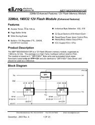 32Mbit, 1MX32 12V Flash Module (Enhanced features)
