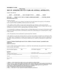 2013 ST. JOSEPH COUNTY FAIR 4-H ANIMAL AFFIDAVIT(1)
