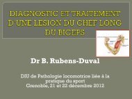 Dr B. Rubens-Duval - Service de Rhumatologie