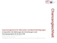 Chancengleichheit - Lebenswege Online