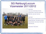 SG Rehburg/Loccum Vizemeister 2011/2012 - RSV Rehburg