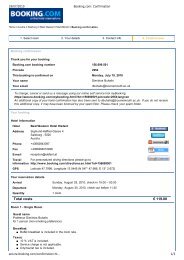 Booking.com: Confirmation - IFITT