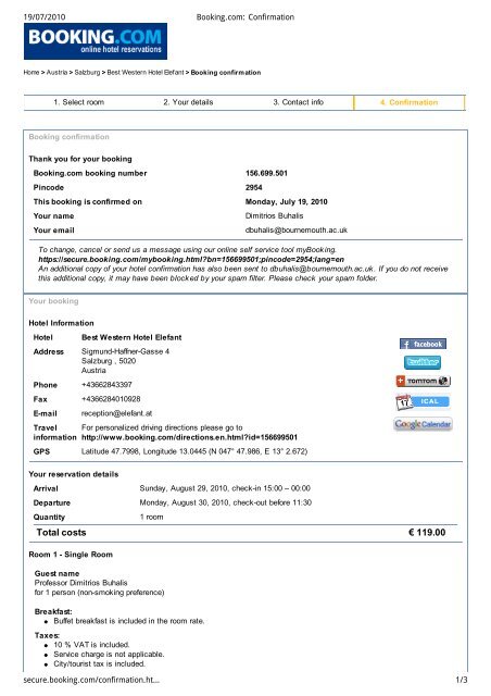 OneTravel - Booking Confirmation.pdf - 10/21/2020 OneTravel - Booking  Confirmation Click here to chat 24/7 Booking Confirmation OneTravel  Booking