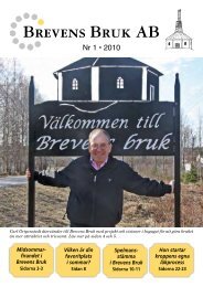 Nr 1 â¢ 2010 - Brevens Bruk AB