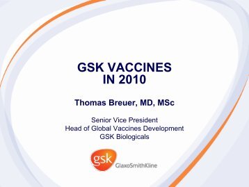 GSK Vaccines in 2010 - Credit Suisse vist to Wavre - 20 Sept 2010