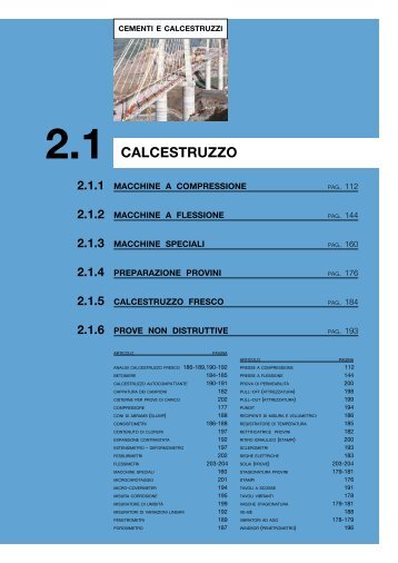 CALCESTRUZZO - Tecnotest